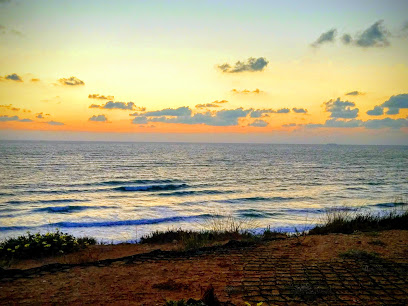 Wide view of Kiryat Sanz Beach and the Mediterranean